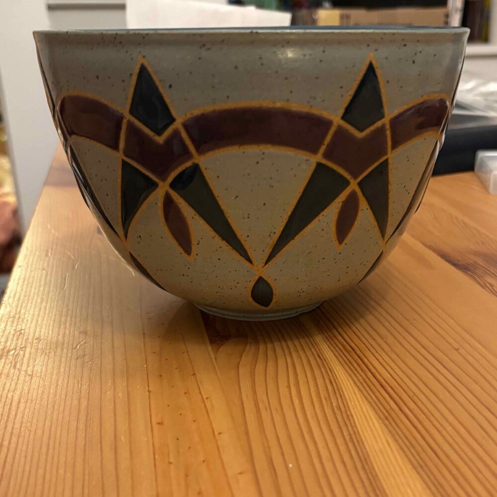 Vintage Round Kim Marie Pottery Studio Planter Pot Bowl MCM